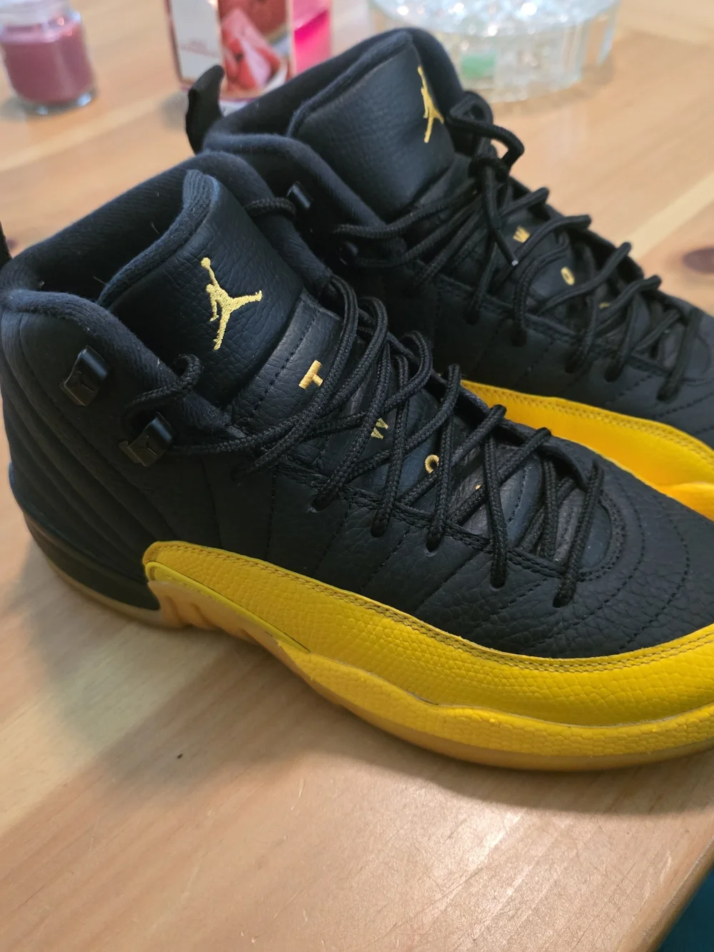 Jordan Men’s High-Top Sneakers - Black & Yellow